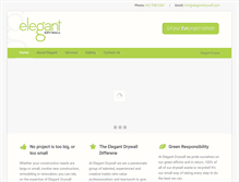 Tablet Screenshot of elegantdrywall.com